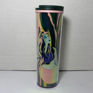 Starbucks 2024 Tumbler Siren Mermaid 16oz Cup with Lid Green Pink